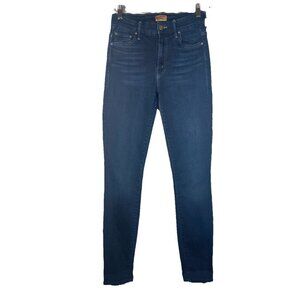 Mother Jeans‎ Womens 26 Blue Denim High Waisted Rise The Looker Coffee Tea Or Me
